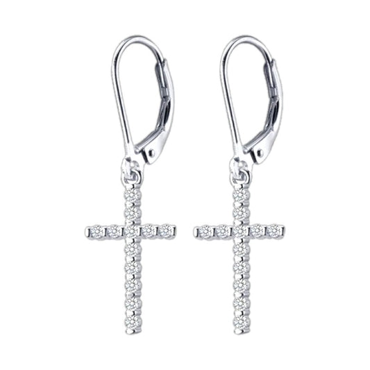 Silver Cross Dangle