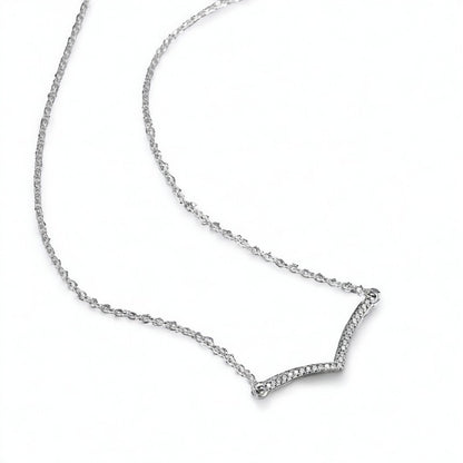 Necklace "Sparkling V"