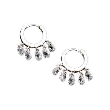 Earrings "Dazzling Hoops"