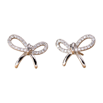 Stud Earrings "Bow Sparkle"