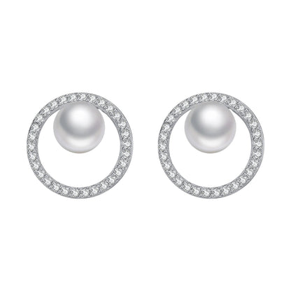 Earrings "Pearl Halo"