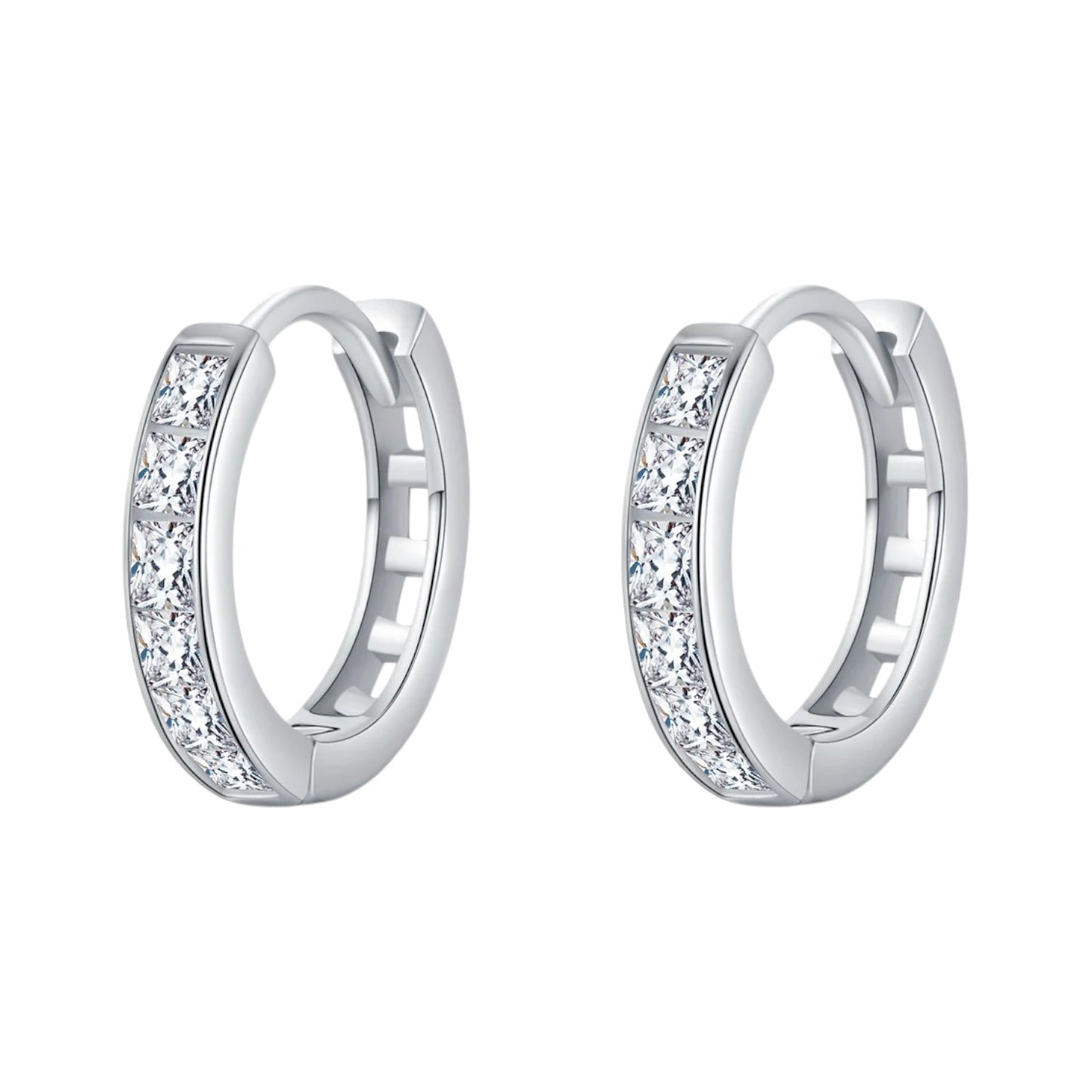 Earrings "Classic Crystal Hoops"