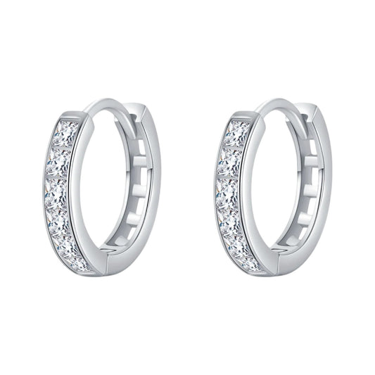 Earrings "Classic Crystal Hoops"